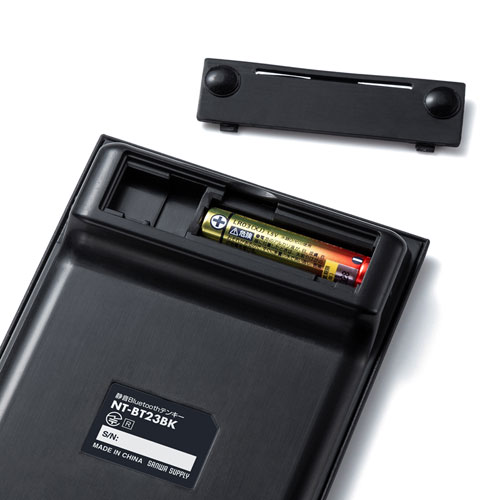 Bluetoothテンキー（静音・無線・パンタグラフ・ブラック） NT-BT23BK サンワサプライ