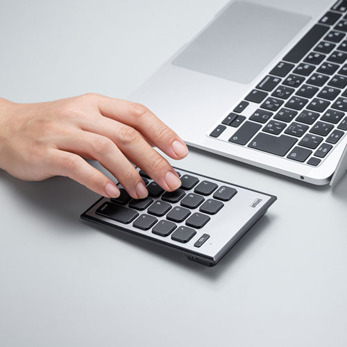 Bluetoothテンキー （MAC用・静音）NT-MBT23BK サンワサプライ