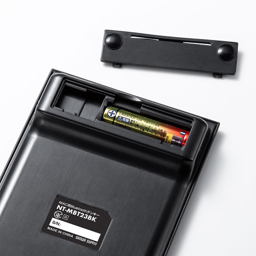 Bluetoothテンキー （MAC用・静音）NT-MBT23BK サンワサプライ