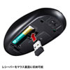 テンキーマウスセット（静音・ワイヤレス・USB接続・ブラック） NT-WL23SETBK サンワサプライ 