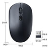 テンキーマウスセット（静音・ワイヤレス・USB接続・ブラック） NT-WL23SETBK サンワサプライ 