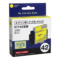 わけあり超特価品】エプソン ICY42互換インクカートリッジ（イエロー