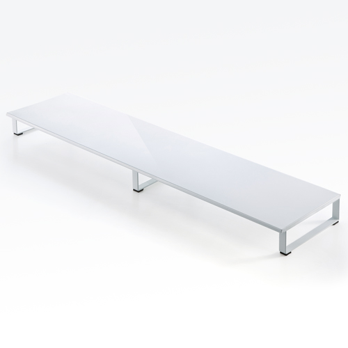 【アウトレット･訳あり・セール】机上台（モニター台・スチール製・W1000mm・ホワイト）