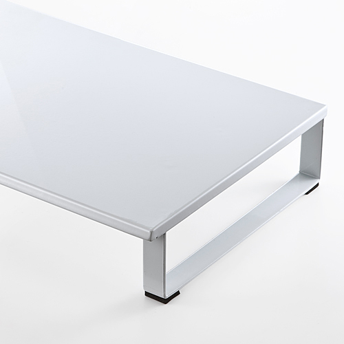 【アウトレット･訳あり・セール】机上台（モニター台・スチール製・W1000mm・ホワイト）