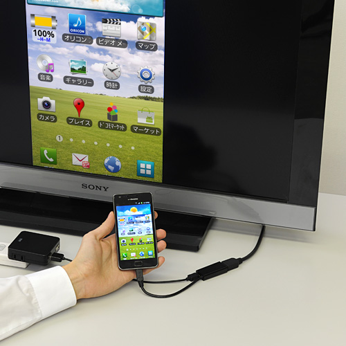 【アウトレット･訳あり・セール】MHLケーブル HDMI変換アダプタ＜ZZ＞