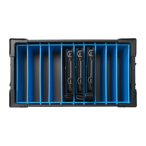 プラダン収納ケース(タブレット・ノートPC・10台収納・スリット入り)