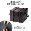タブレット・ノートパソコン保管庫（蓋・ベルト付き・収納庫・収納ボックス・10台収納・学校やオフィスで一括管理・プラダン製）
