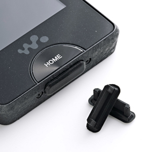 コネクタカバー(キャップ・防塵・ほこり・保護・ソニー・WALKMAN Dock・ブラック) PDA-CAP2BK サンワサプライ