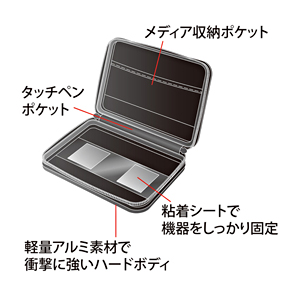 【アウトレット･訳あり・セール】アルミボディ電子辞書ケース(ブルー)