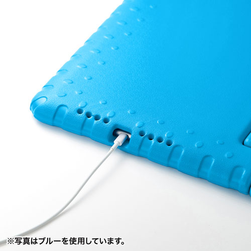 iPad Air  2019 ケース（衝撃吸収ケース・ハンドル付き・レッド）