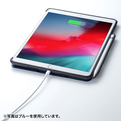 iPad Air  2019 ケース（ソフトケース・高級PUレザー・Apple Pencil収納ポケット付き・ブラック）
