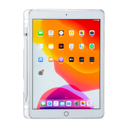 タブレットケース(10.2インチiPad・クリア・ソフトカバー・Apple