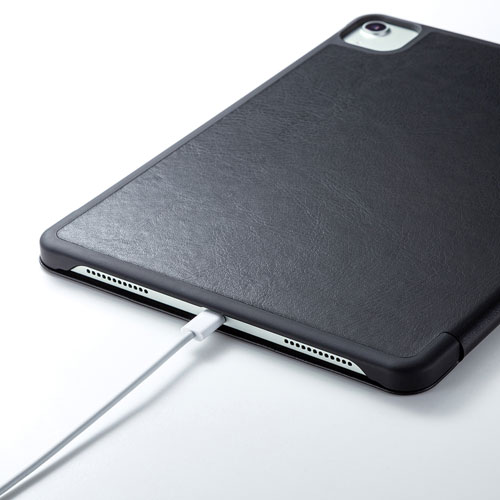 iPadケース（ソフトレザー・iPad Air 2020・ブラック）