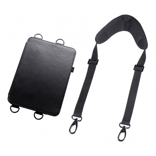 iPad Pro ケース（ケース・スタンド機能・ショルダーベルト・ハンドベルト・ペンホルダー・ブラック・iPad Pro 11インチ（M4/2024））