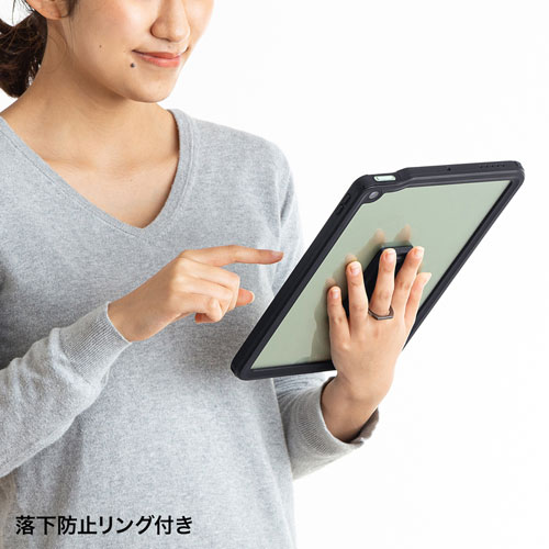 iPad Air ケース（耐衝撃・防水・防塵・スタンド機能・ブラック） PDA-IPAD1716 サンワサプライ