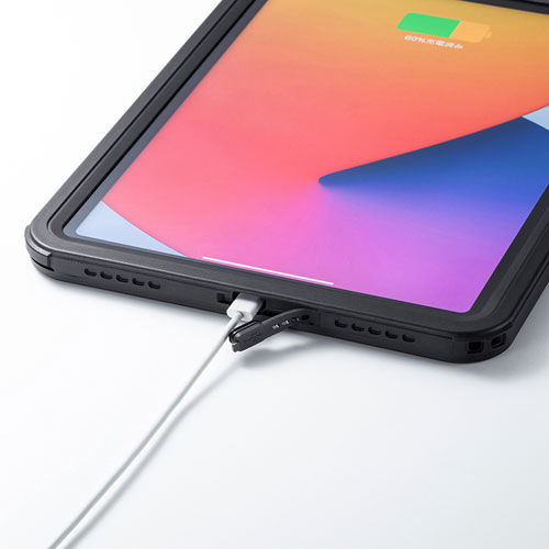 iPad Air ケース（耐衝撃・防水・防塵・スタンド機能・ブラック） PDA-IPAD1716 サンワサプライ