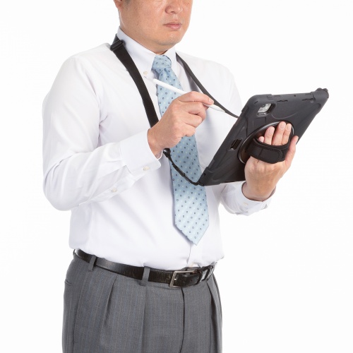 iPad Pro ケース（耐衝撃・ハンドル・スタンド・ショルダーベルト・タッチペン収納・iPad Pro 11インチ（M4/2024））