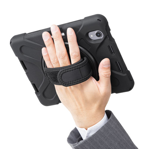 iPad mini耐衝撃ケース（ハンドル、スタンド、ショルダーベルト付き