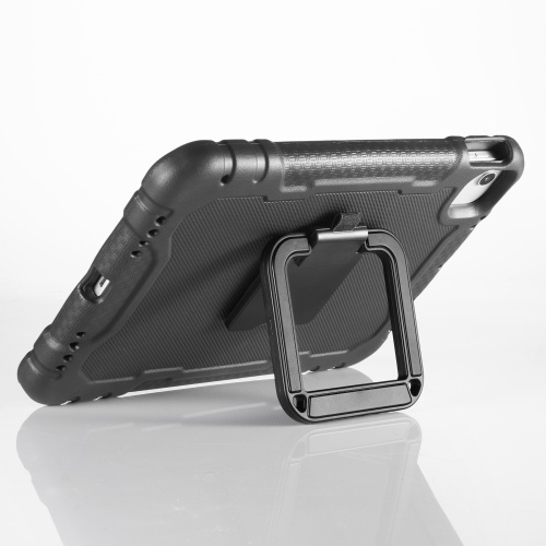 iPad 10.9インチ 第10世代専用 衝撃吸収セミハードケース（耐衝撃・充電可能・スタンド・ペンホルダー付き・ブラック・子供・学校・法人）