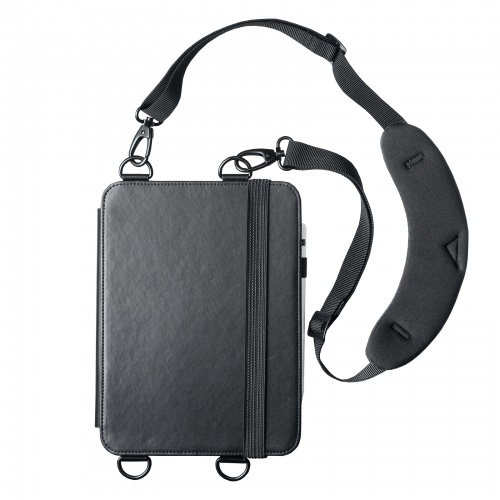 iPad10.9インチ ショルダーベルトケース（Apple 第10世代iPad 10.9インチ対応・スタンド機能付き・ブラック）