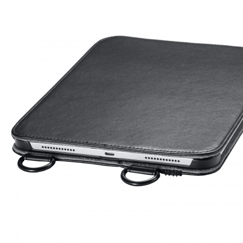 iPad10.9インチ ショルダーベルトケース（Apple 第10世代iPad 10.9インチ対応・スタンド機能付き・ブラック）