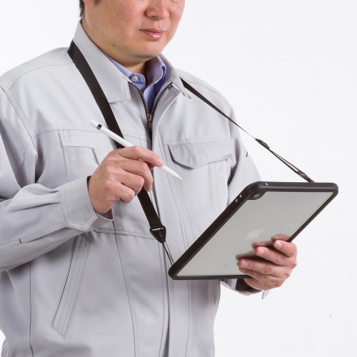 iPad10.9インチ 耐衝撃防水ケース（Apple 第10世代iPad 10.9インチ対応・リングスタンド・ストラップ付き） PDA-IPAD1916 サンワサプライ