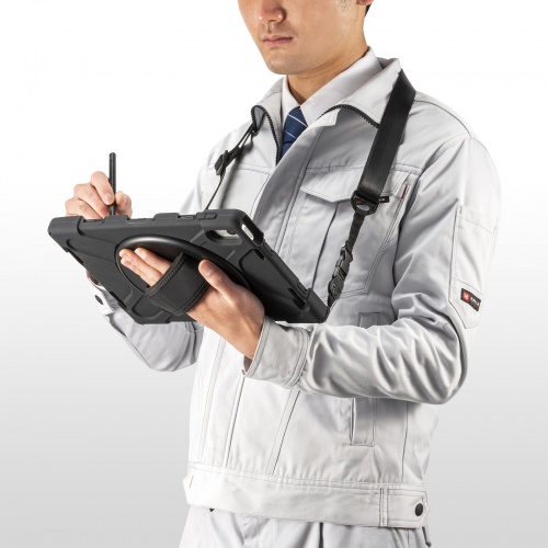 iPad10.9インチ 耐衝撃ケース（Apple 第10世代iPad 10.9インチ対応・360度回転ハンドル・スタンド・ショルダーベルト付き）