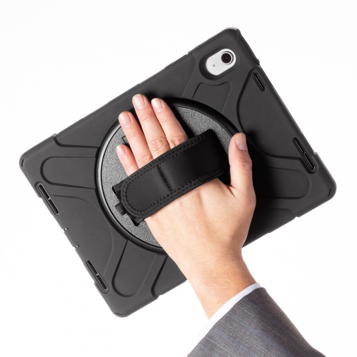 iPad10.9インチ 耐衝撃ケース（Apple 第10世代iPad 10.9インチ対応・360度回転ハンドル・スタンド・ショルダーベルト付き）