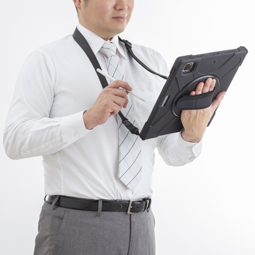 iPad 12.9インチ ケース（耐衝撃・第4世代・第5世代・第6世代・対応・ショルダーベルト・スタンド・ハンドル 付）