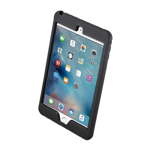 iPad Mini ４　ブラックカバー付き 耐衝撃ケース（iPad mini 4対応・ブラック） PDA-IPAD79BK