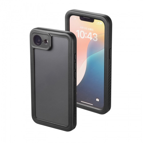 iPhone16e用 防水ケース（耐衝撃・防塵・IP68・全面保護・ストラップホール）
