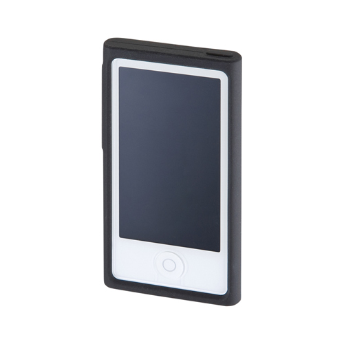 サンワサプライ】シリコンケース(iPod nano 第7世代用ブラック