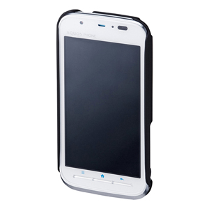 ラバーコーティングハードケース（au SHARP AQUOS PHONE IS12SH用・ブラック） サンワサプライ