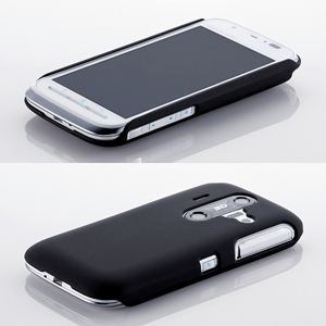 ラバーコーティングハードケース（au SHARP AQUOS PHONE IS12SH用・ブラック） サンワサプライ