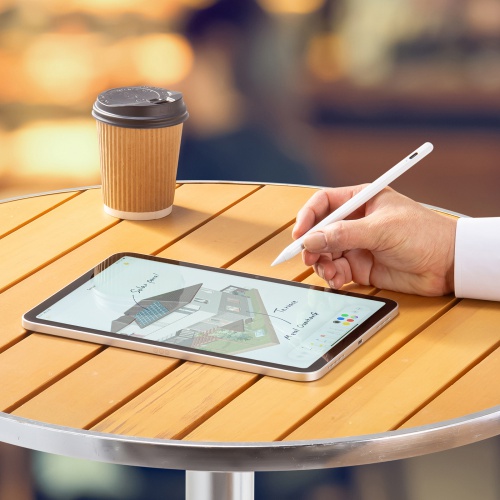 ipadタッチペン （タッチペン・充電式・細い・鉛筆型・おすすめ・おしゃれ・iPad Pro M4・iPad Air M2・ホワイト） PDA-PEN56W サンワサプライ