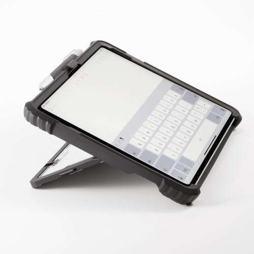 耐衝撃ケース（Surface Go 1～4用・スタンド・ショルダーベルト・ハンドベルト・純正キーボード ペンを取り付け可能・クリア素材） PDA-SF11BK サンワサプライ