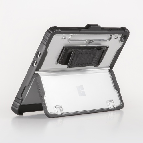 Surface Pro 12インチ用 耐衝撃ケース ハンドベルト ショルダーベルト スリムペン 純正キーボード 対応 キックスタンド