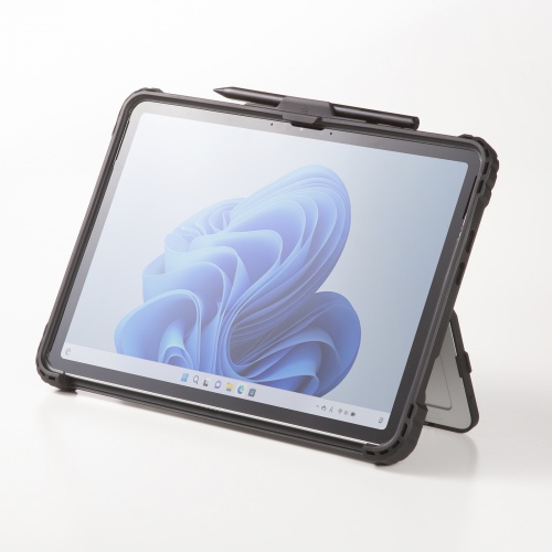 Surface Pro 12インチ用 耐衝撃ケース ハンドベルト ショルダーベルト スリムペン 純正キーボード 対応 キックスタンド