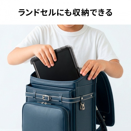 Surface Pro 12インチ 衝撃吸収ケース（耐衝撃・スタンド 付き・キーボード装着可・スリムペン固定可・法人・ブラック）
