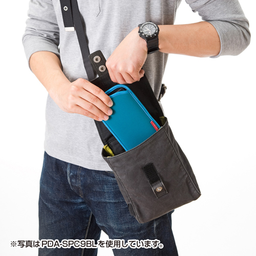 【iPhone5S・5C、スマートフォン対応】5インチスマートフォンケース(ブラック)