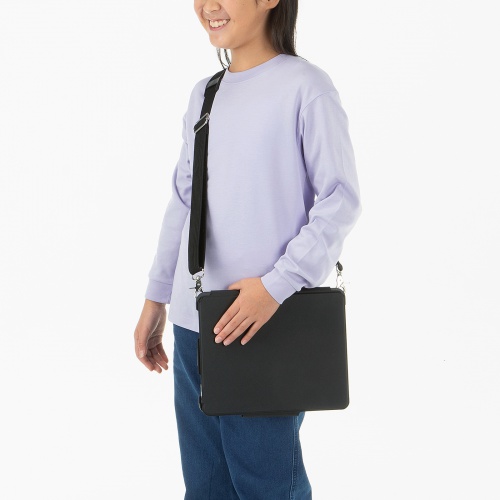 ショルダーベルト（iPadケース用・SKB-IP8BK 対応・肩あて・金属金具・斜め掛け・首掛け・ベルト長 750-1200mm）