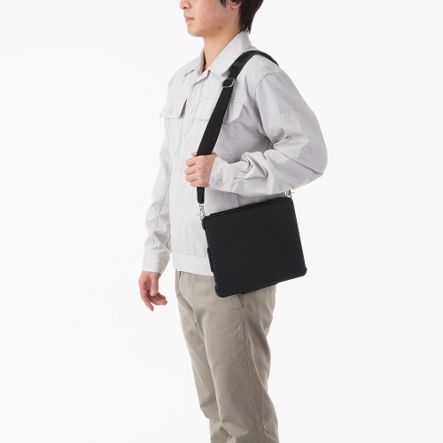 ショルダーベルト（iPadケース用・SKB-IP8BK 対応・肩あて・金属金具・斜め掛け・首掛け・ベルト長 750-1200mm）