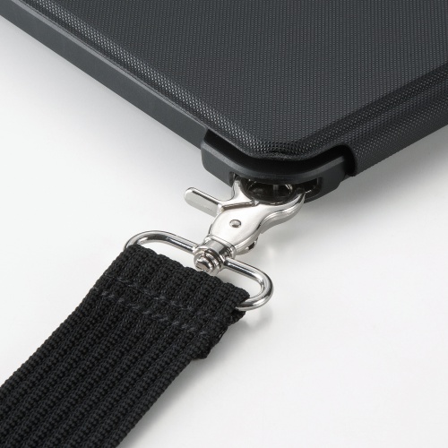ショルダーベルト（iPadケース用・SKB-IP8BK 対応・肩あて・金属金具・斜め掛け・首掛け・ベルト長 750-1200mm）