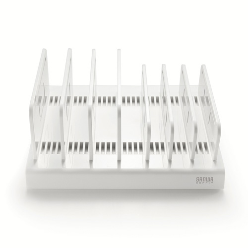 タブレット・スマートフォン用スタンド（7台収納）