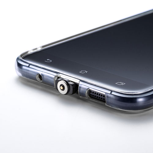 スマホ充電スタンド(マグネット式・置くだけ充電・microUSB/Type-C)