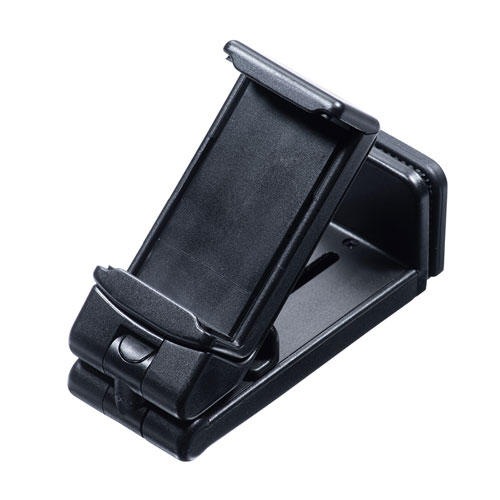 スマホホルダー(スマホスタンド・クランプ・折りたたみ・コンパクト・自撮り棒) PDA-STN30BK サンワサプライ