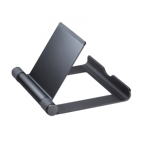 折りたたみ式 タブレットスタンド（アルミ製・無段階・角度調整・iPad・ゲーム機・モバイルモニター・持ち運び）