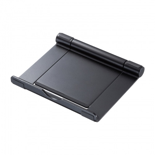 折りたたみ式 タブレットスタンド（アルミ製・無段階・角度調整・iPad・ゲーム機・モバイルモニター・持ち運び）