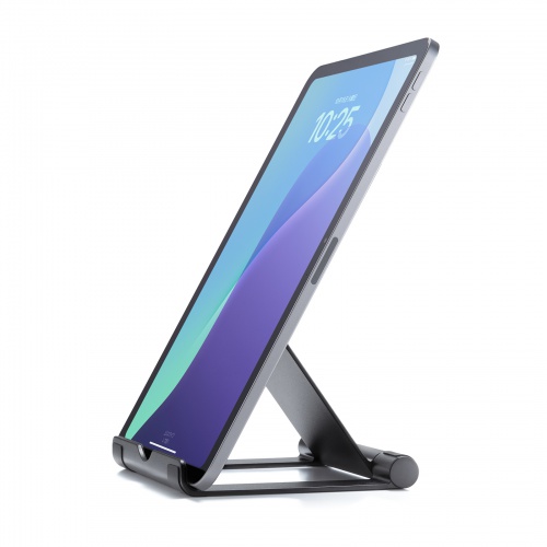 折りたたみ式 タブレットスタンド（アルミ製・無段階・角度調整・iPad・ゲーム機・モバイルモニター・持ち運び）