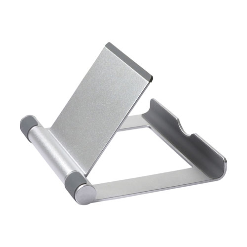 アルミスタンド（タブレット用・折りたたみ可能・持ちはこび・シルバー）PDA-STN35S